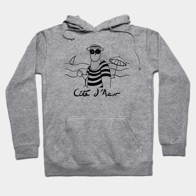 French Riviera - Cote Dazur Hoodie by covostudio